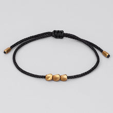 Load image into Gallery viewer, Tibetan Buddhist Creative Irregular Copper Beads Red Black Rope Pulling Bracelet For Women Men Handmade Knots Thread Bracelets
